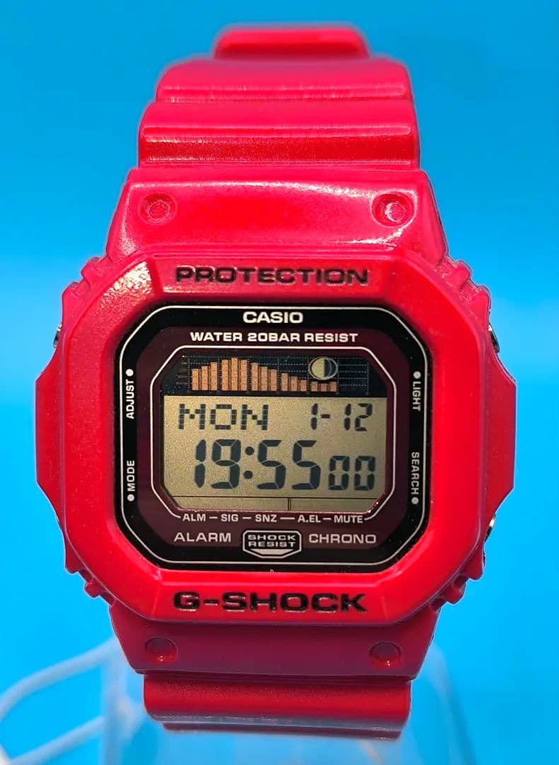未使用に近いG-SHOCK GLX-5600 G-LIDE レッド