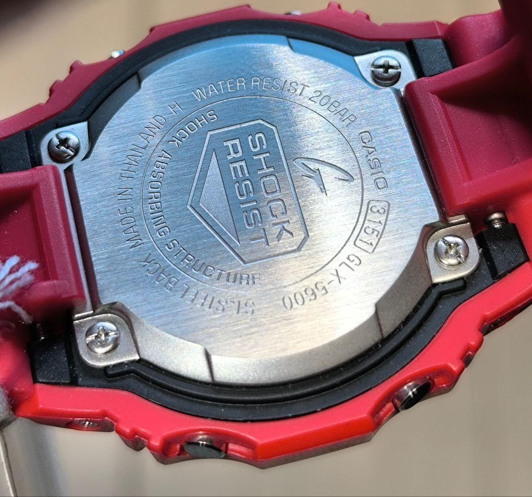 未使用に近いG-SHOCK GLX-5600 G-LIDE レッド