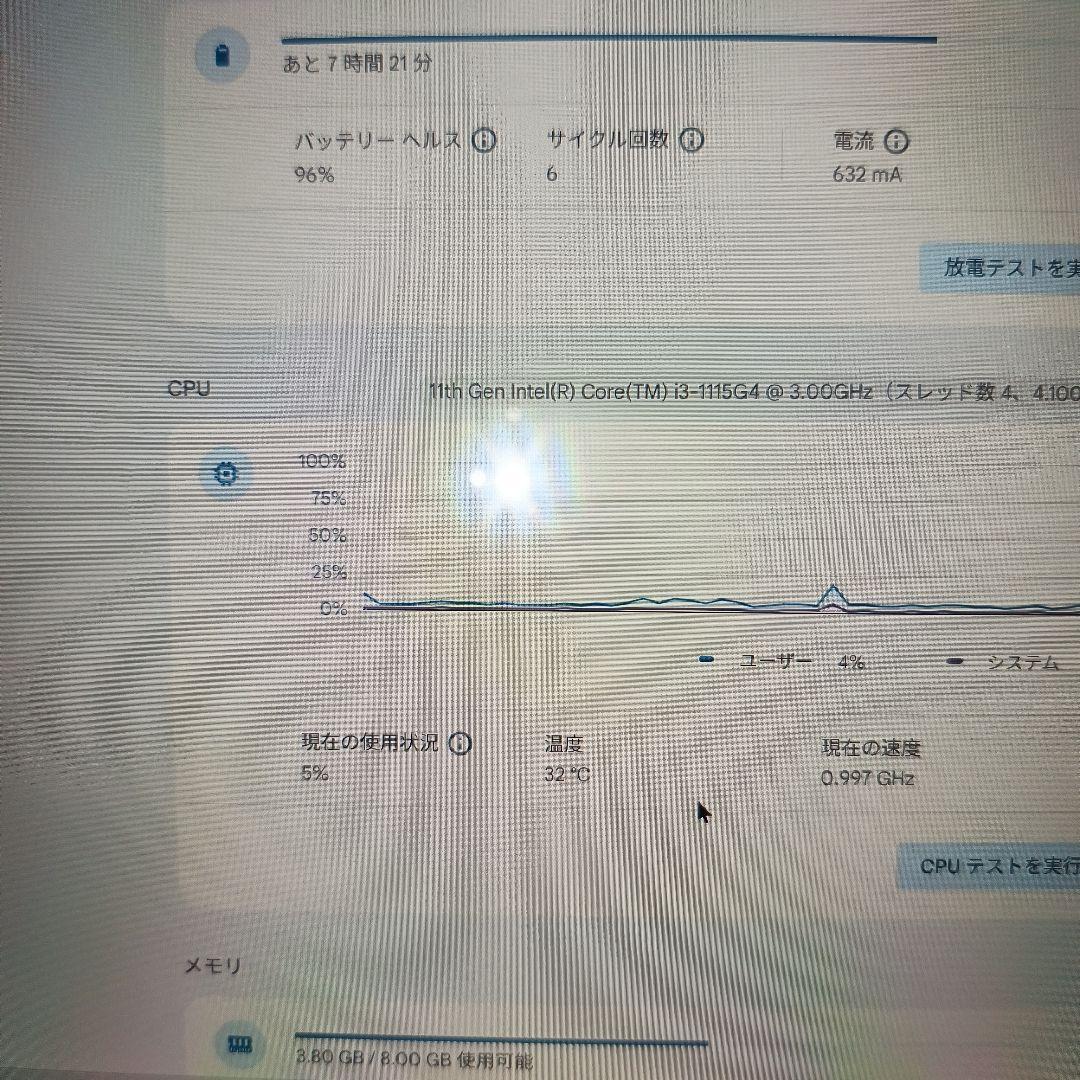 Chromebook本体 Lenovo IP Flex 5 13ITL6 core-i3-1115G4