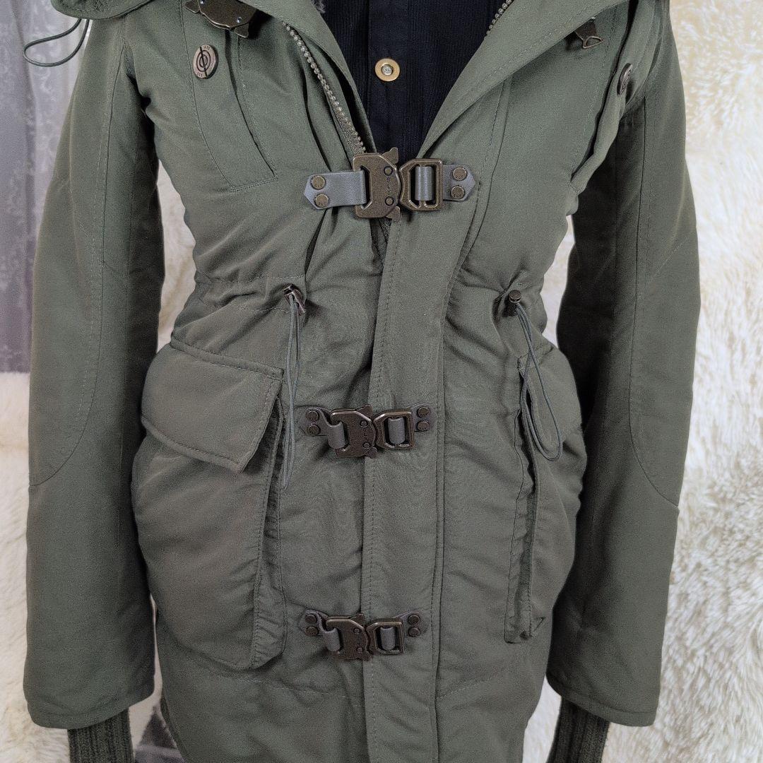 SLY ミリタリーモッズコート ボアライナーフード カーキ 鬼ファー 平成ギャル