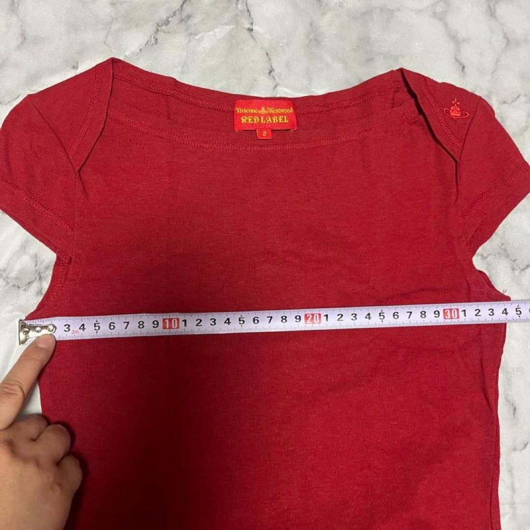 【美品】Vivienne Westwood ワインレッド 変形Tシャツ サイズ2