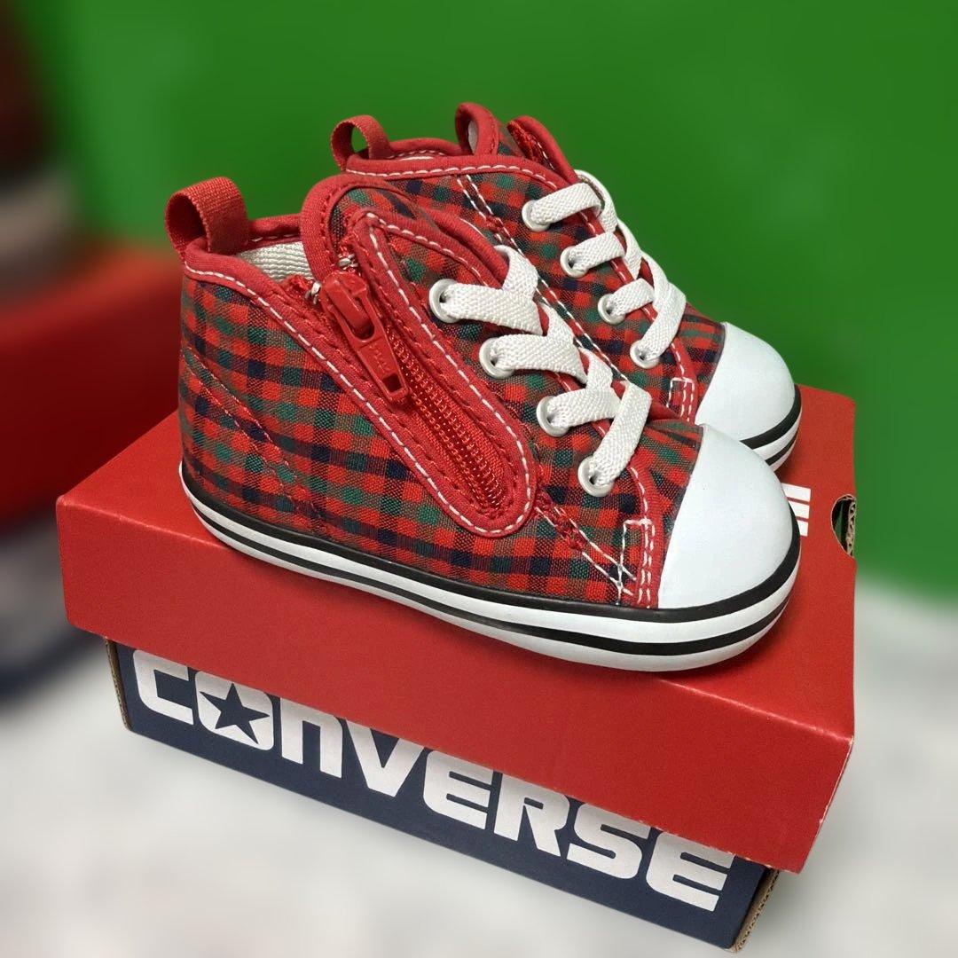 CONVERSE レッドチェック スニーカー セット