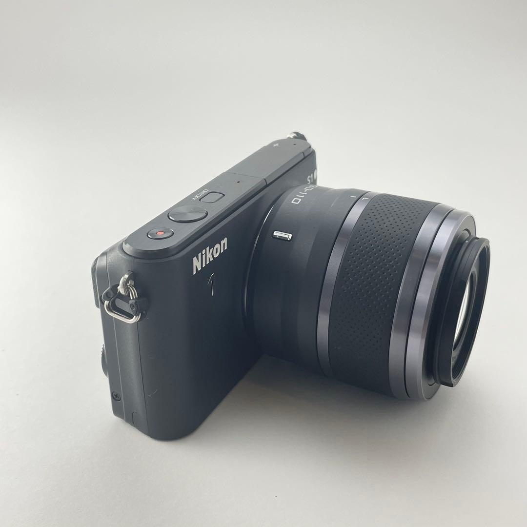 【極上美品・返品保証】Nikon1 S1ブラック 標準レンズキット