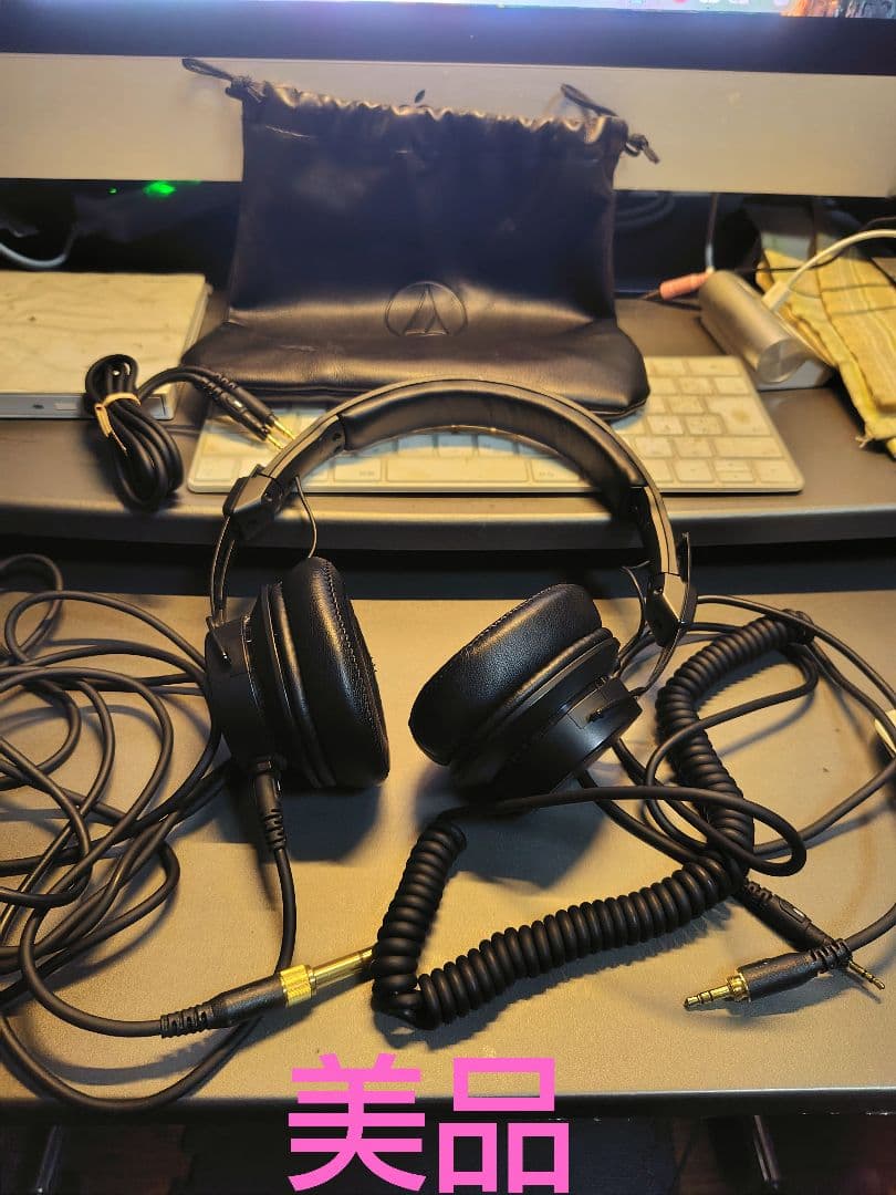【audio-technica】ATH-M60x モニターヘッドホン　有線3m