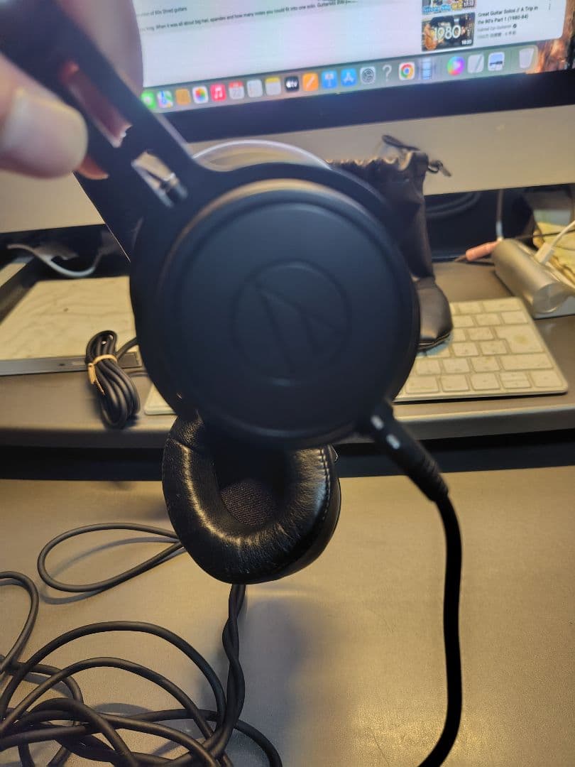 【audio-technica】ATH-M60x モニターヘッドホン　有線3m