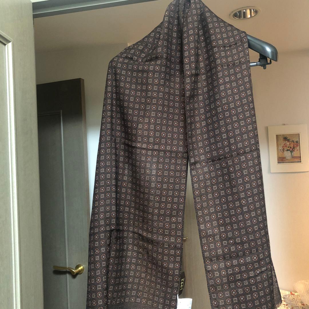 リクエスト値下未使用タグ付】イタリ製『gotairiku』大判ウールストール