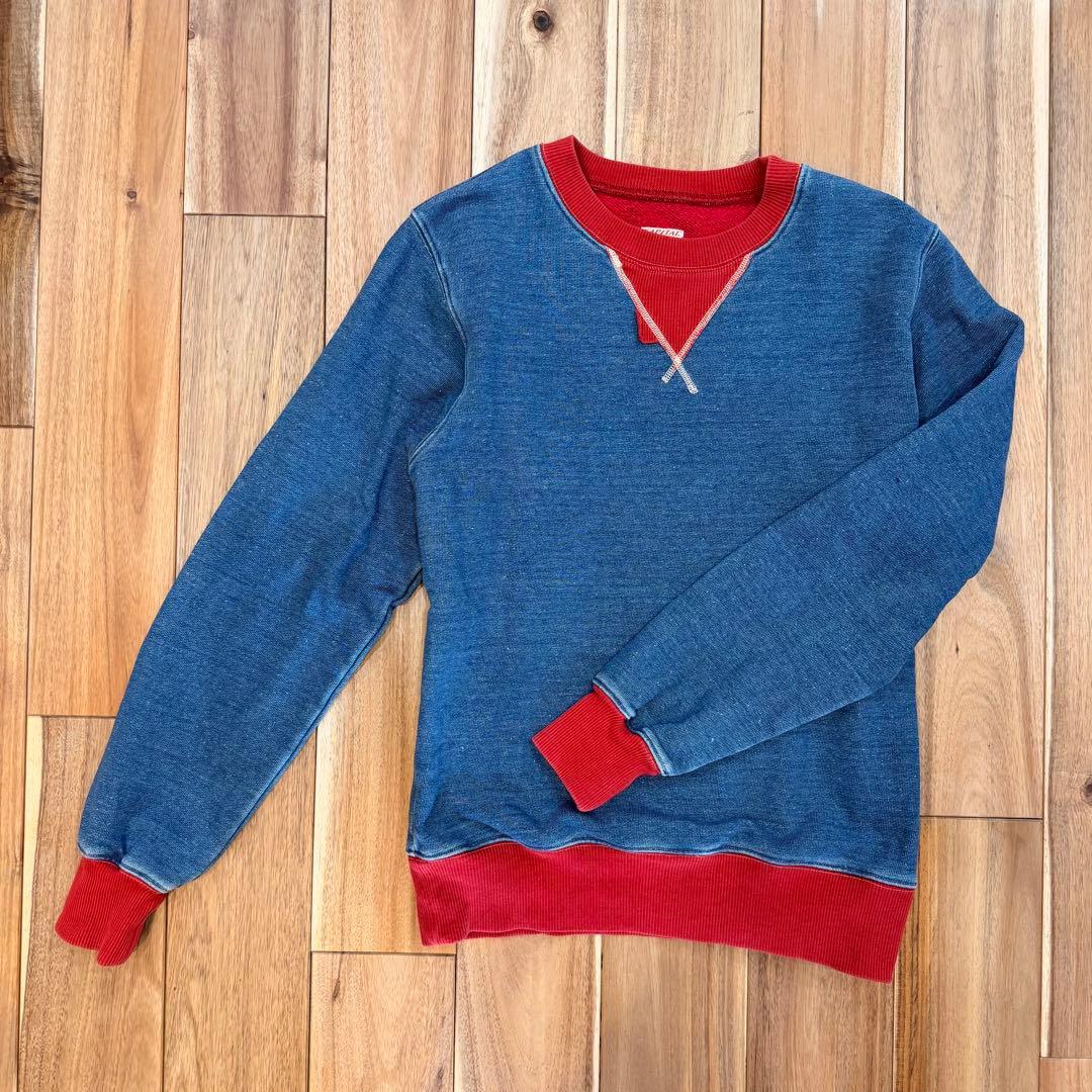 ア*ラ様 希少美品Kapitalキャピタル インディゴ染スウェットシャツ サイズ