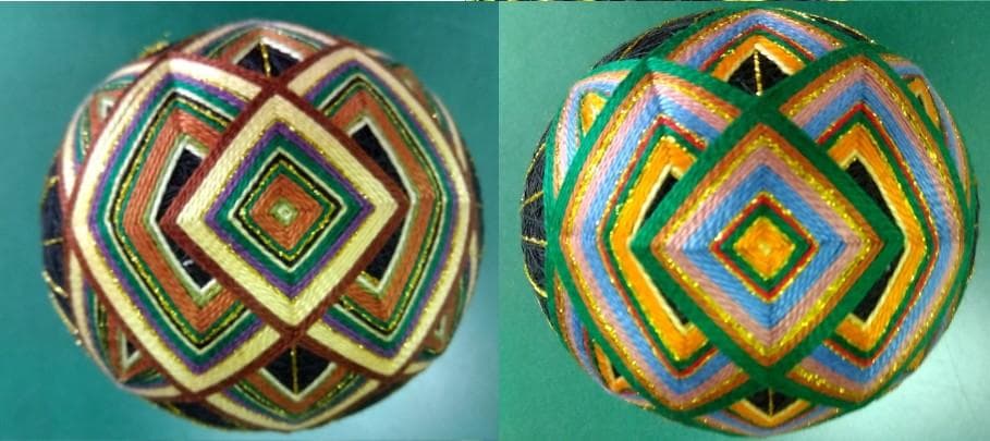 昭和　手毬　20個セット　千代紙作品　2個　ハンドメイド