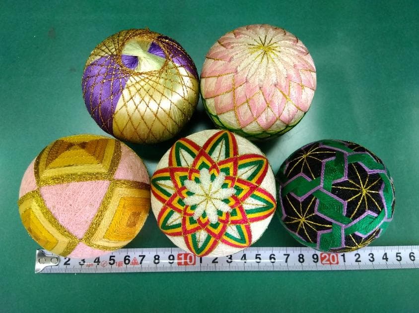 昭和　手毬　20個セット　千代紙作品　2個　ハンドメイド