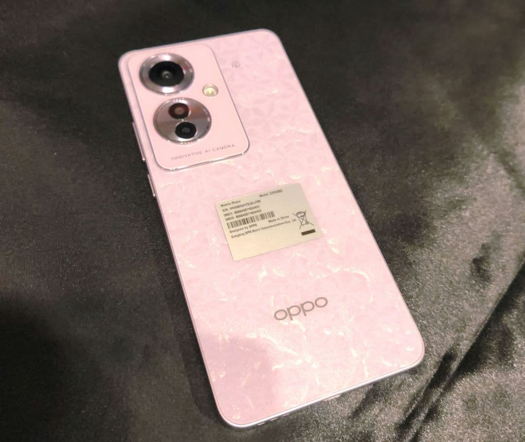 【美品】OPPO Reno 11a SIMフリー コーラルパープル 128GB