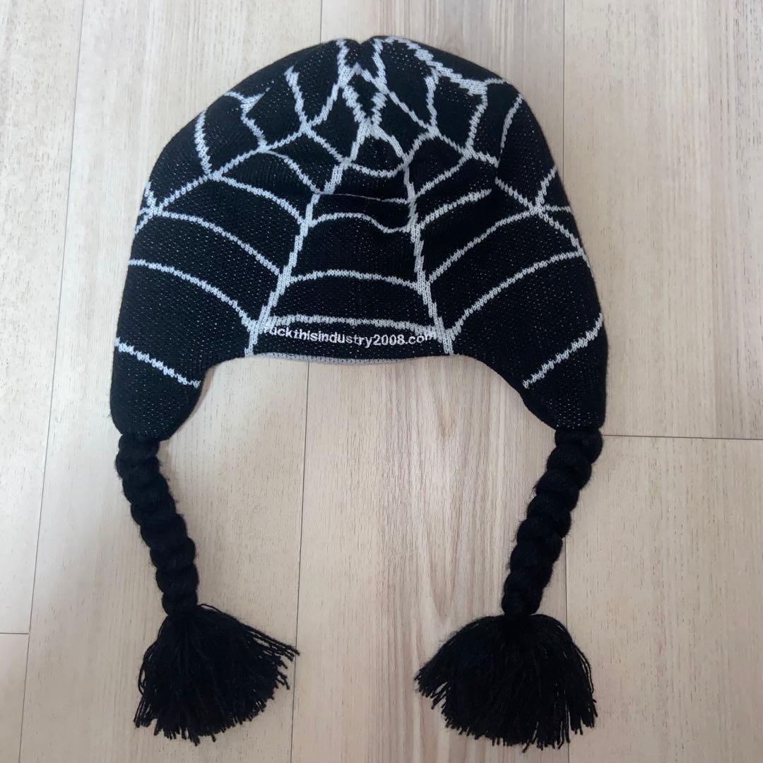 fuckthisindustry スパイダーマン　ビーニー　黒