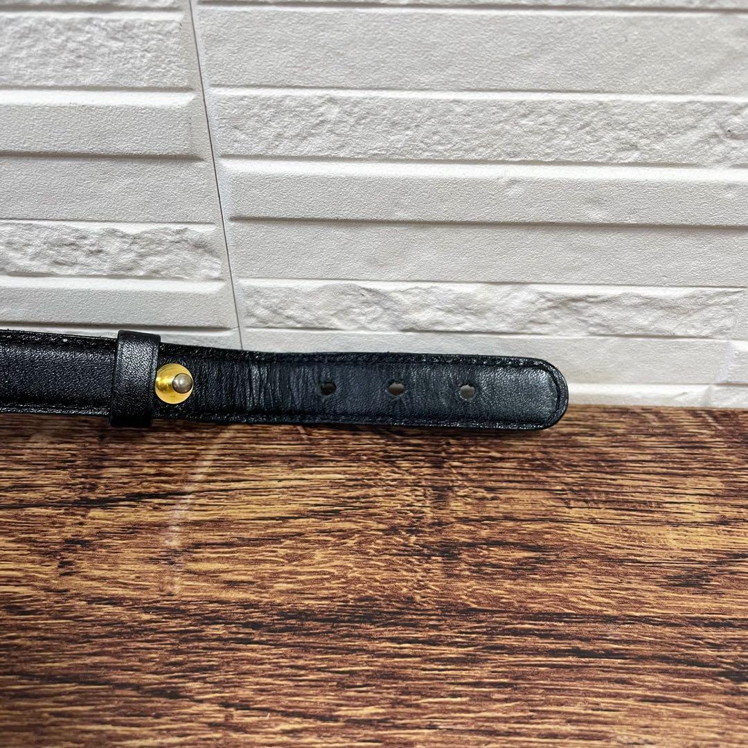 良品 シャネル レザー ダブル ココマーク バックル ゴールド 金具 ベルト.