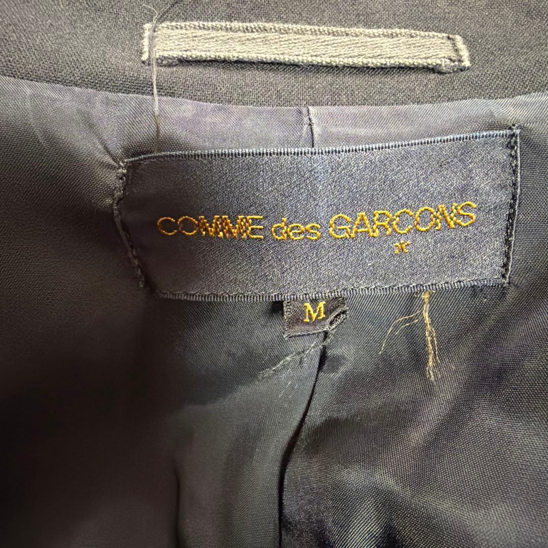 ジッパー付きブラックテーラードジャケット