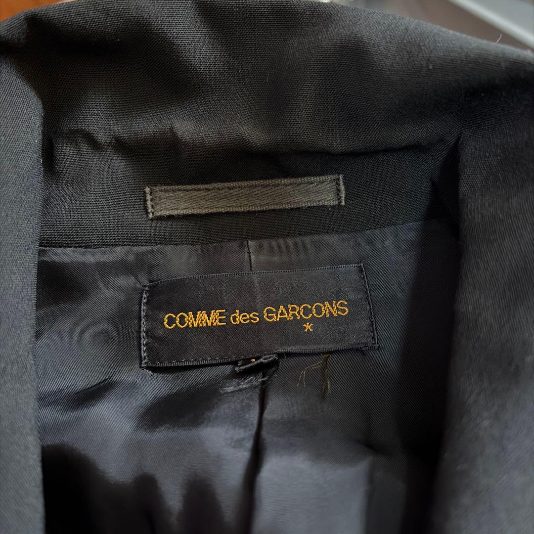 ジッパー付きブラックテーラードジャケット