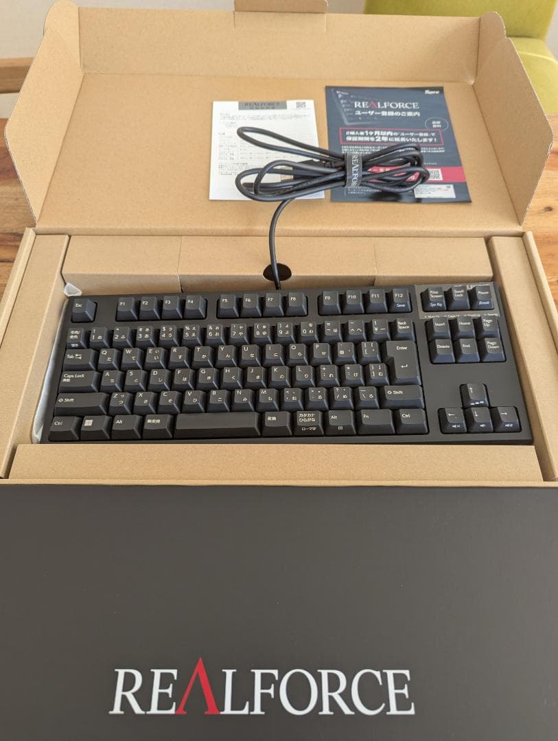 REALFORCE R3SC13 APC 日本語キーボード 本体 説明書 箱付