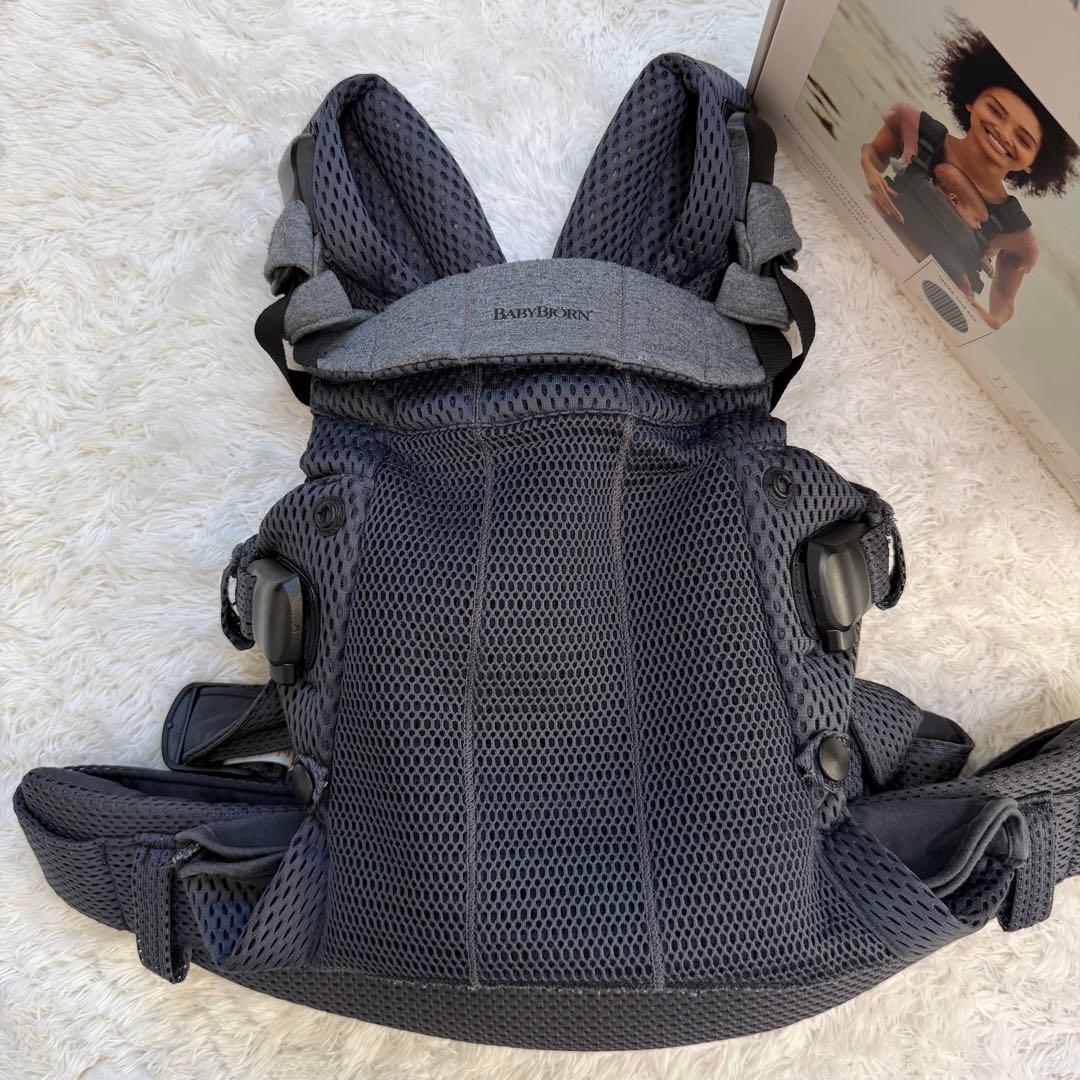 にこにこまんベビービョルン ハーモニー 抱っこ紐 メッシュ アンスラサイト