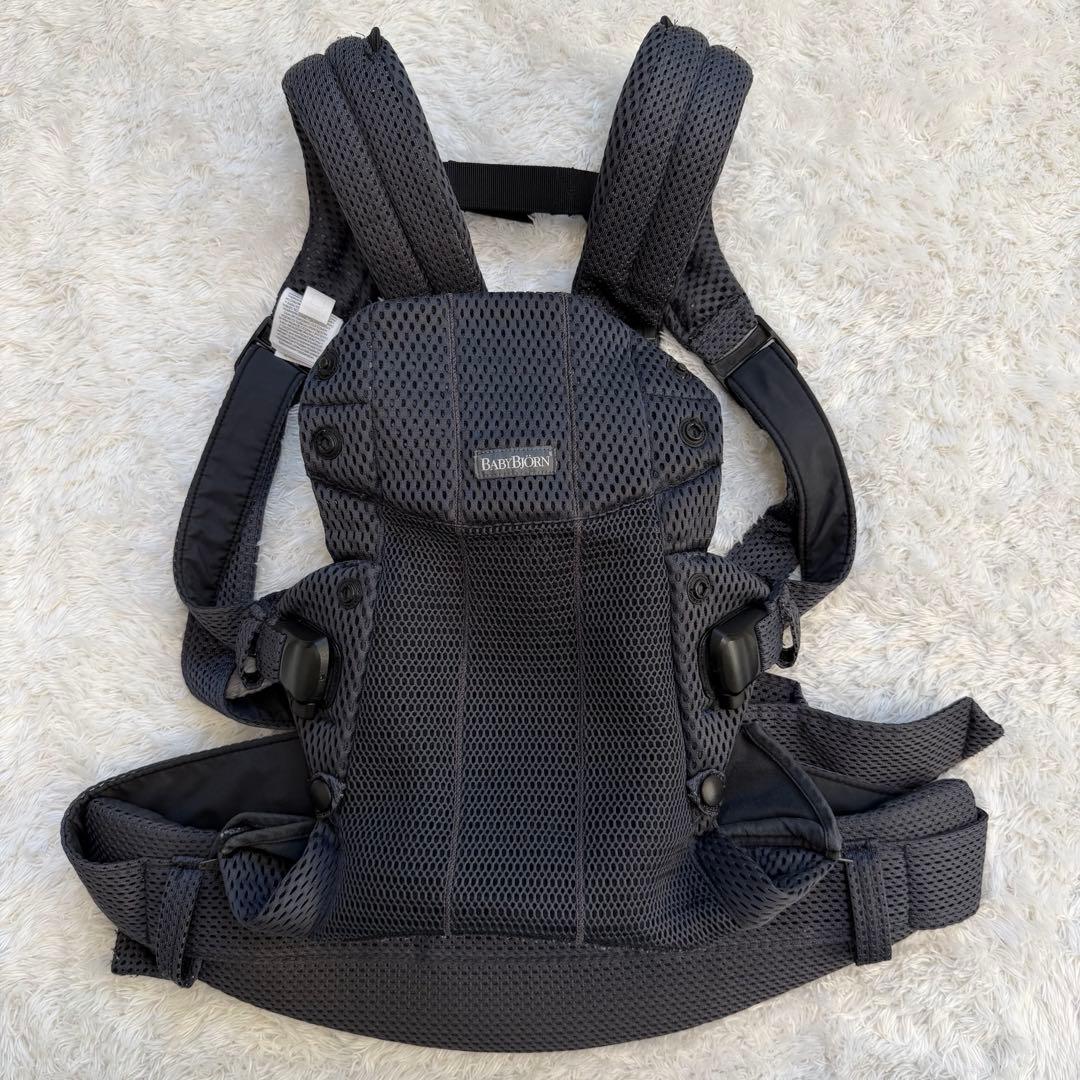 にこにこまんベビービョルン ハーモニー 抱っこ紐 メッシュ アンスラサイト