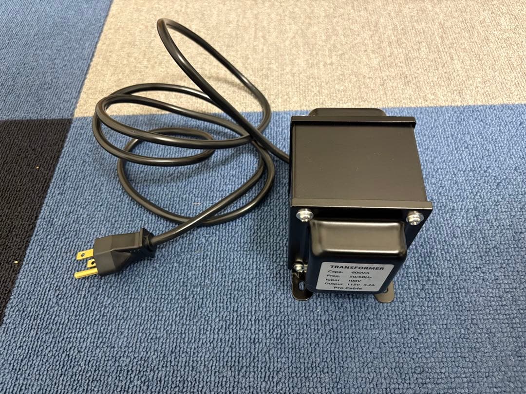 昇圧トランス(プロケーブル製 100v→115v)