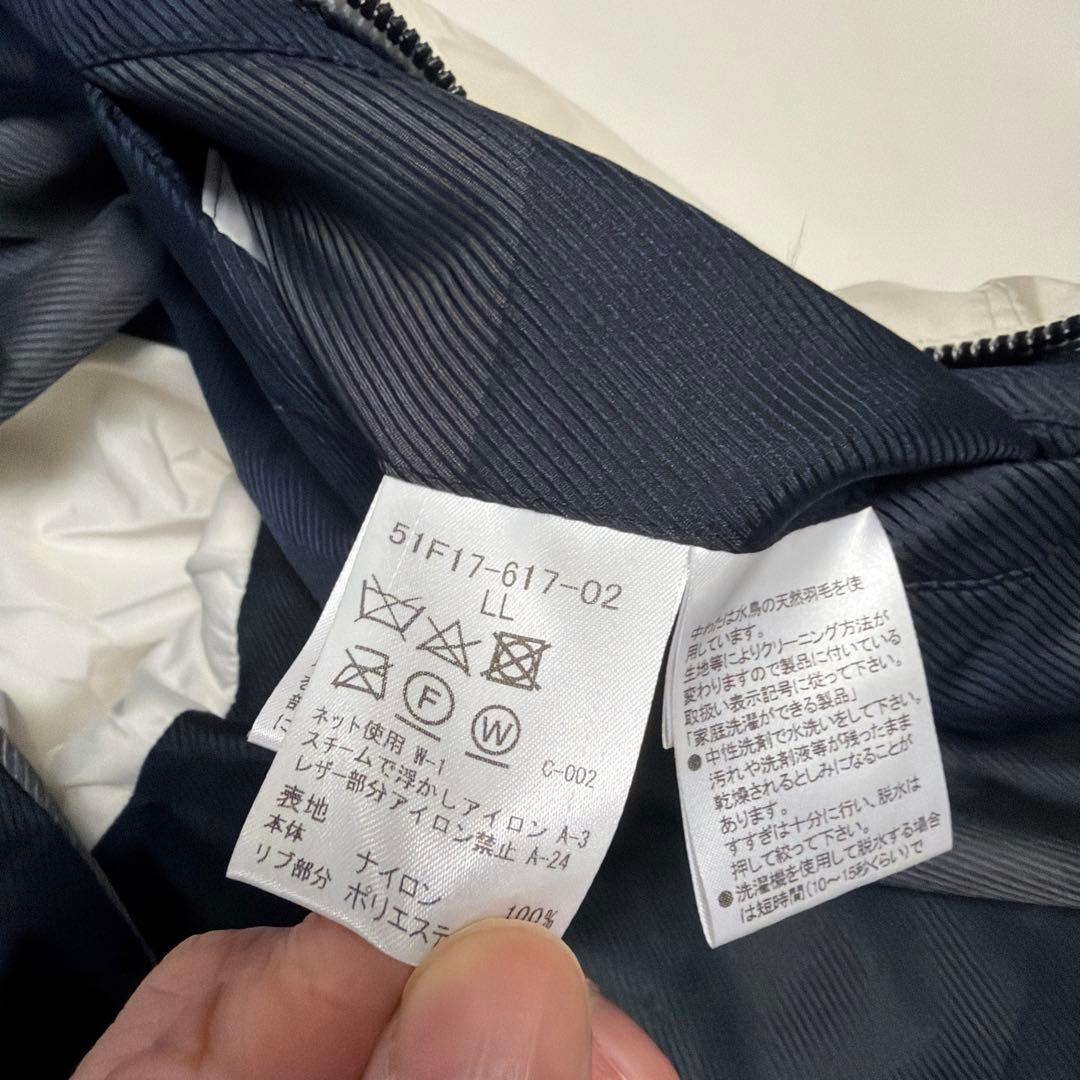 クレストブリッジチェックコンビダウン ジャケット　LL　中古