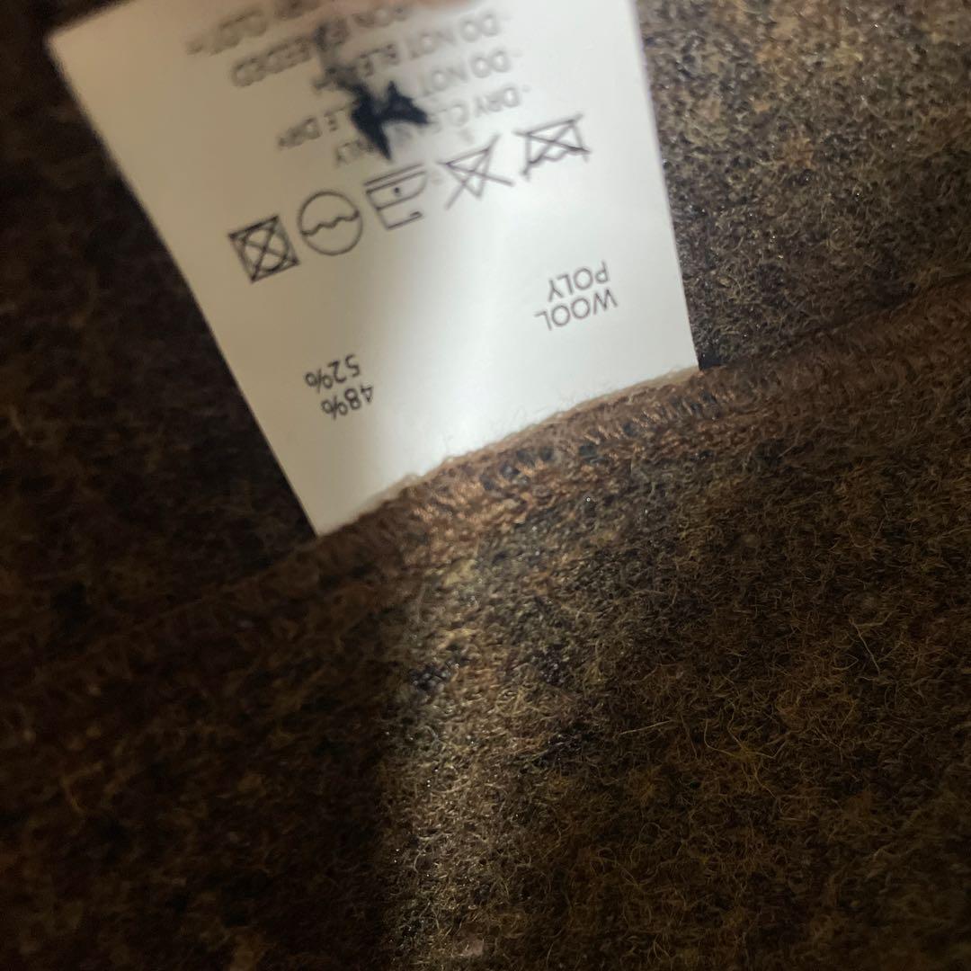 定価37000円 韓国 WLL ウールジャケット ブラウン