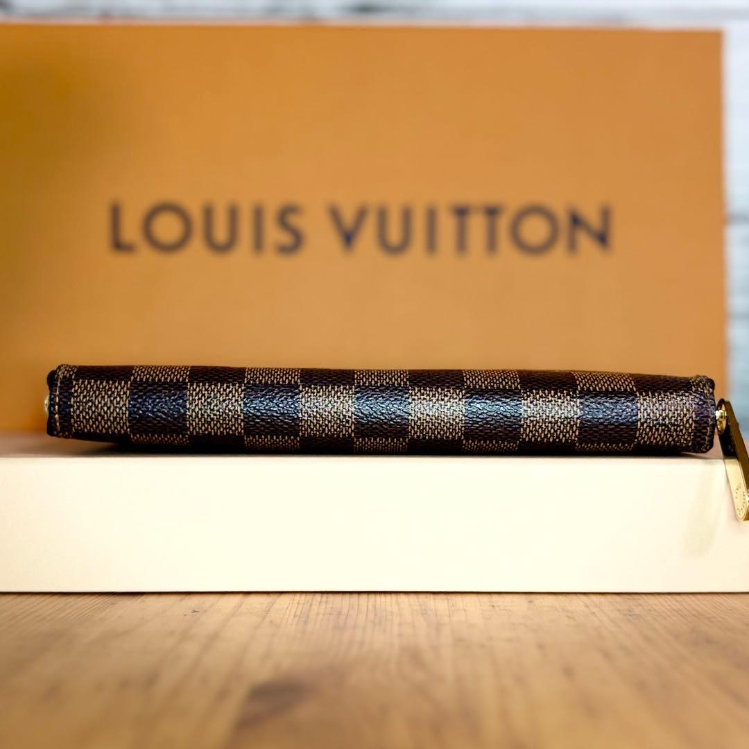 ルイヴィトン　ダミエ　エベヌ　ジッピーウォレット　N60015