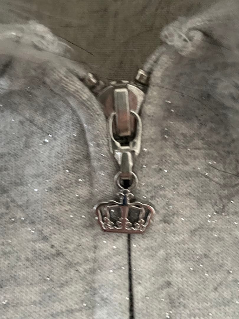 9090girl グリッターファー ジップパーカー 90ロゴ 正規品