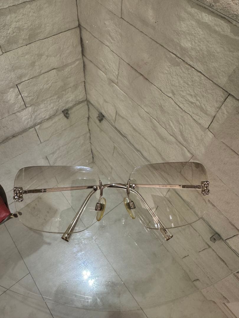 CHANEL シャネル ココマーク リムレス サングラス シルバー