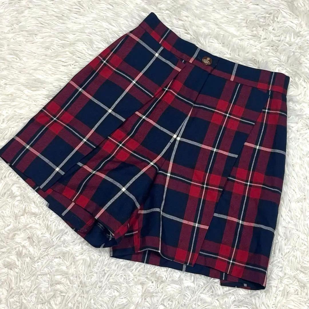Vivienne Westwood チェック柄ショートパンツ レッド サイズ2
