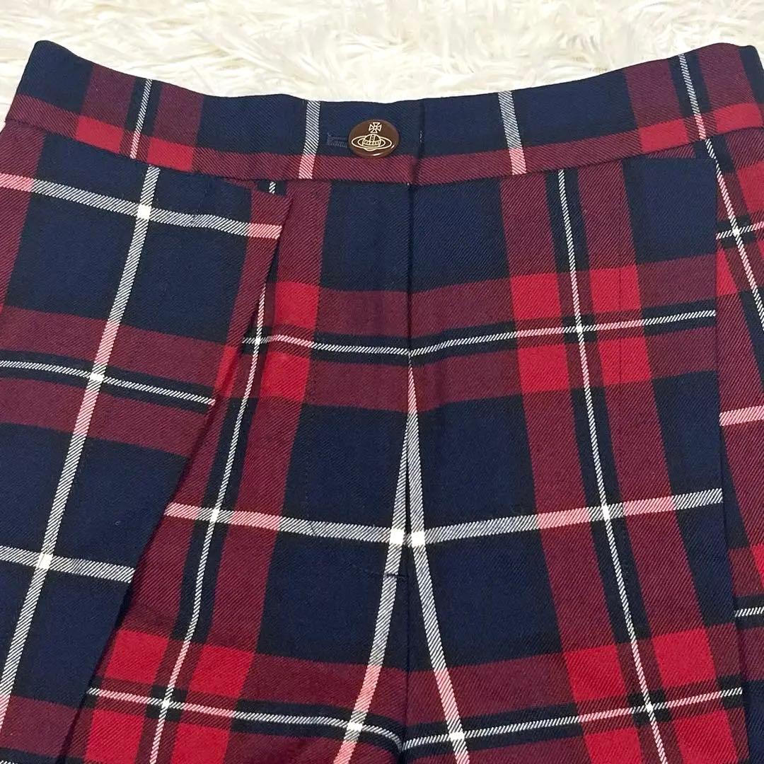 Vivienne Westwood チェック柄ショートパンツ レッド サイズ2