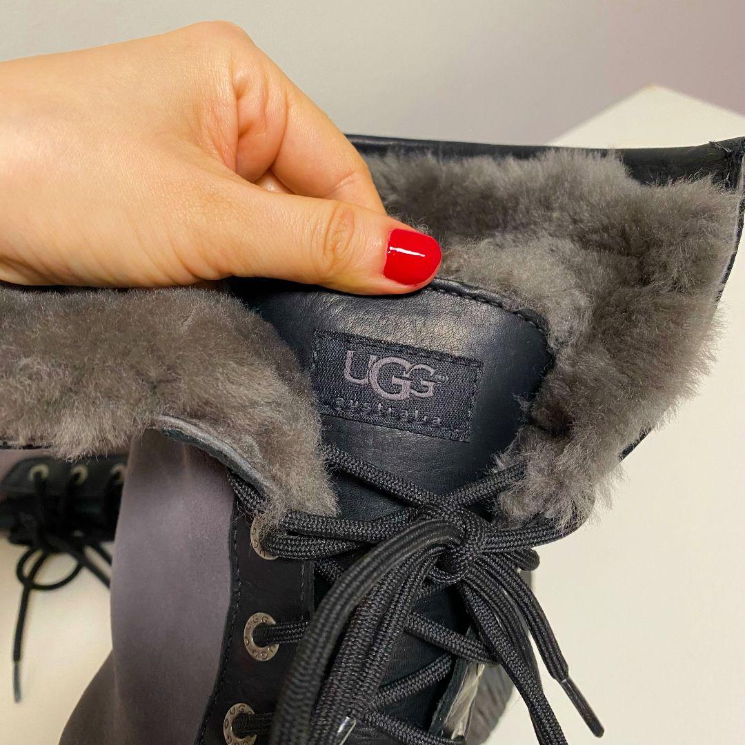 最後10時間15800❤️廃盤美品❤️UGG レザー　ロングブーツ　24cm
