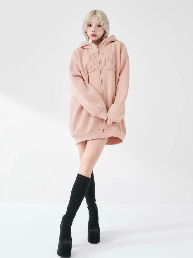 新品・未開封♡Darich♡アップリケDDロゴパーカー　PNK