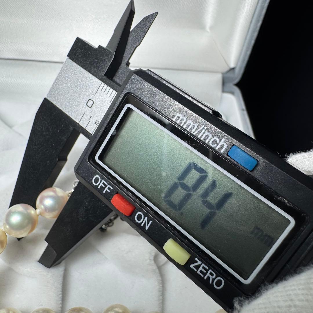 テリ良/大珠 アコヤ真珠 ネックレス パール 8.6mm 41.8g