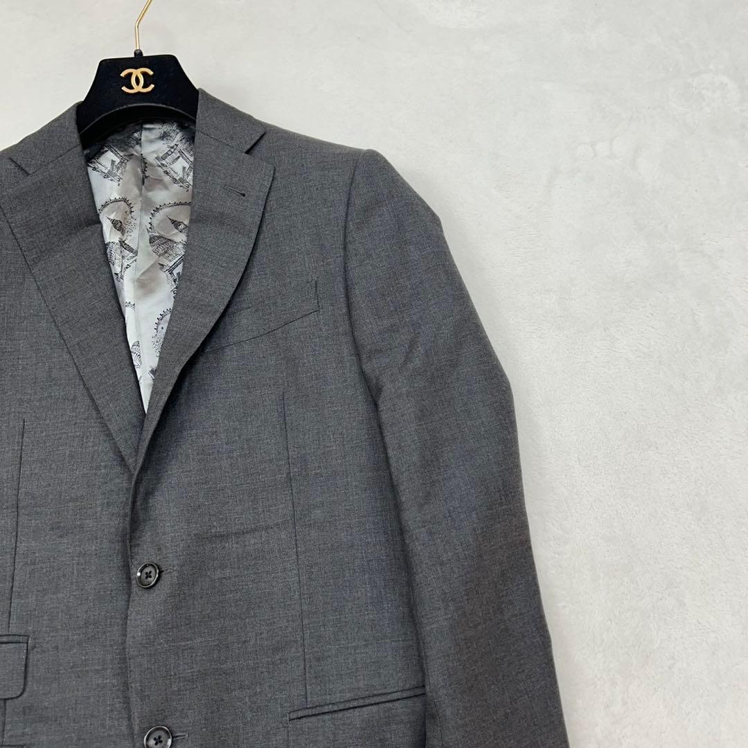 R81 美品 M ハケットロンドン グレー スーツJKT メンズ