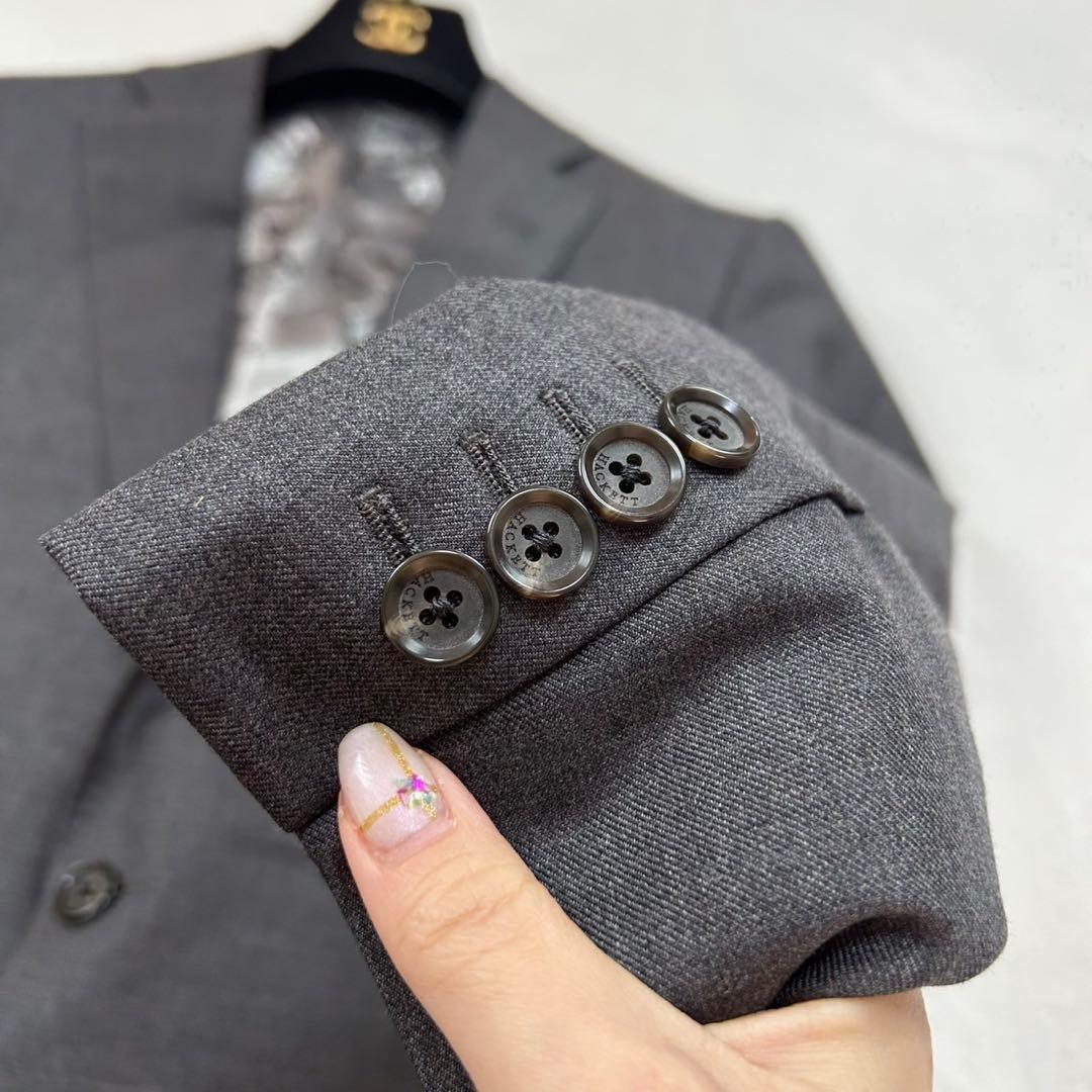 R81 美品 M ハケットロンドン グレー スーツJKT メンズ