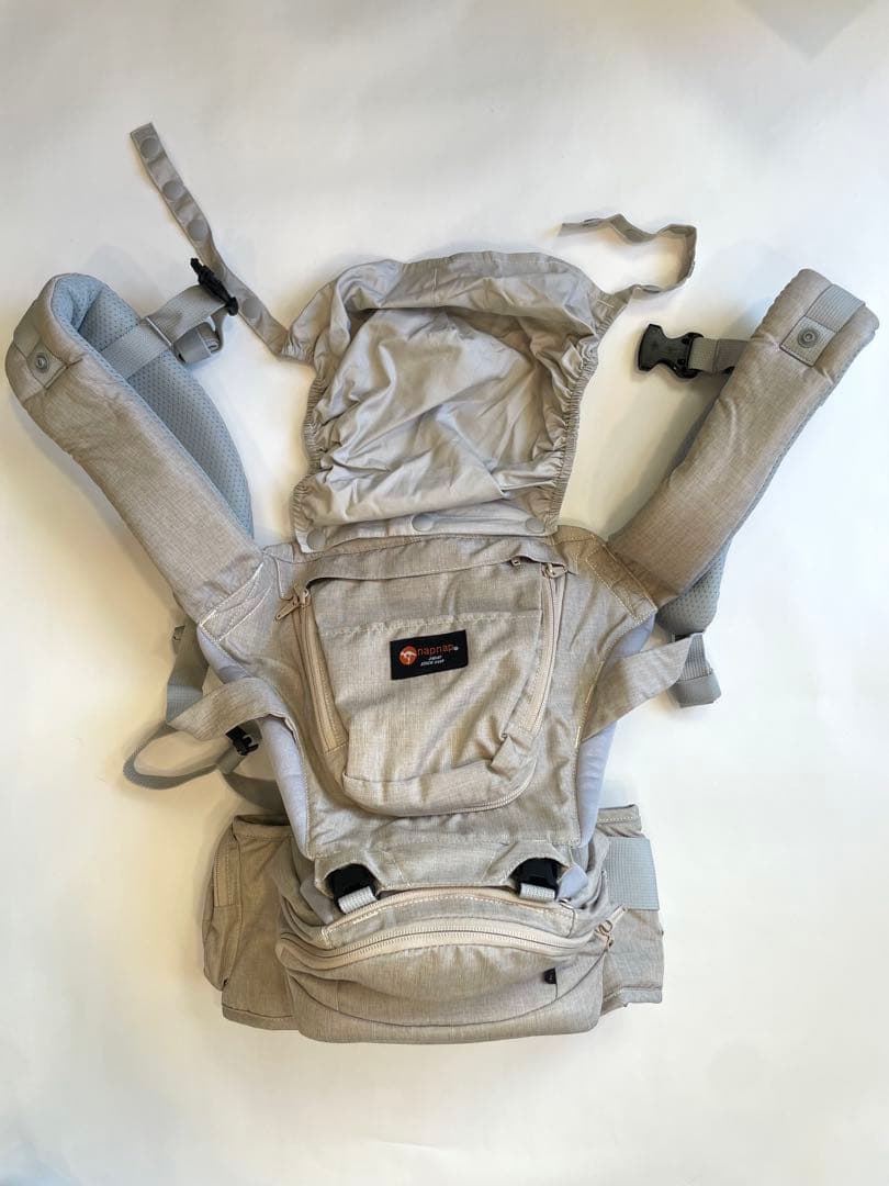 napnap 折りたためるヒップシート Tran ダブルショルダー