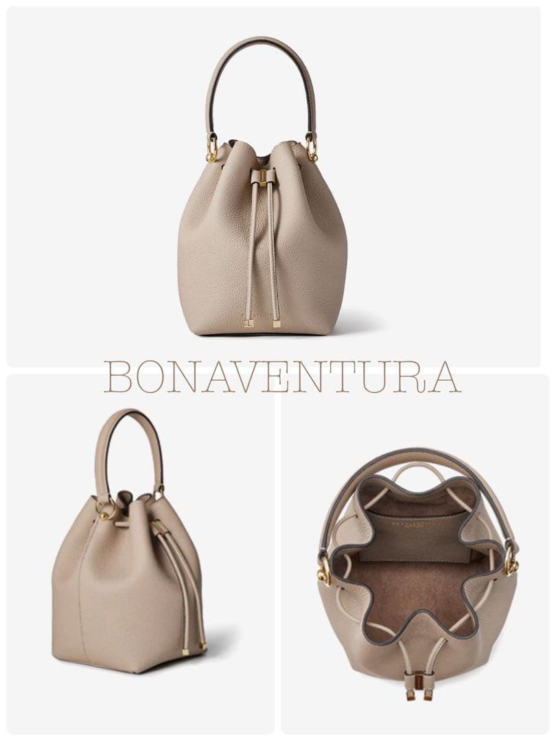 BONAVENTURA アンジェリカバケットバッグ シュリンクレザー