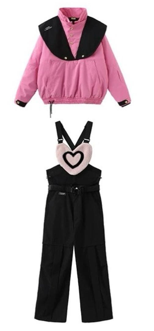 超かわいい レディース スノーボード スキーウェア 上下セット Sサイズ