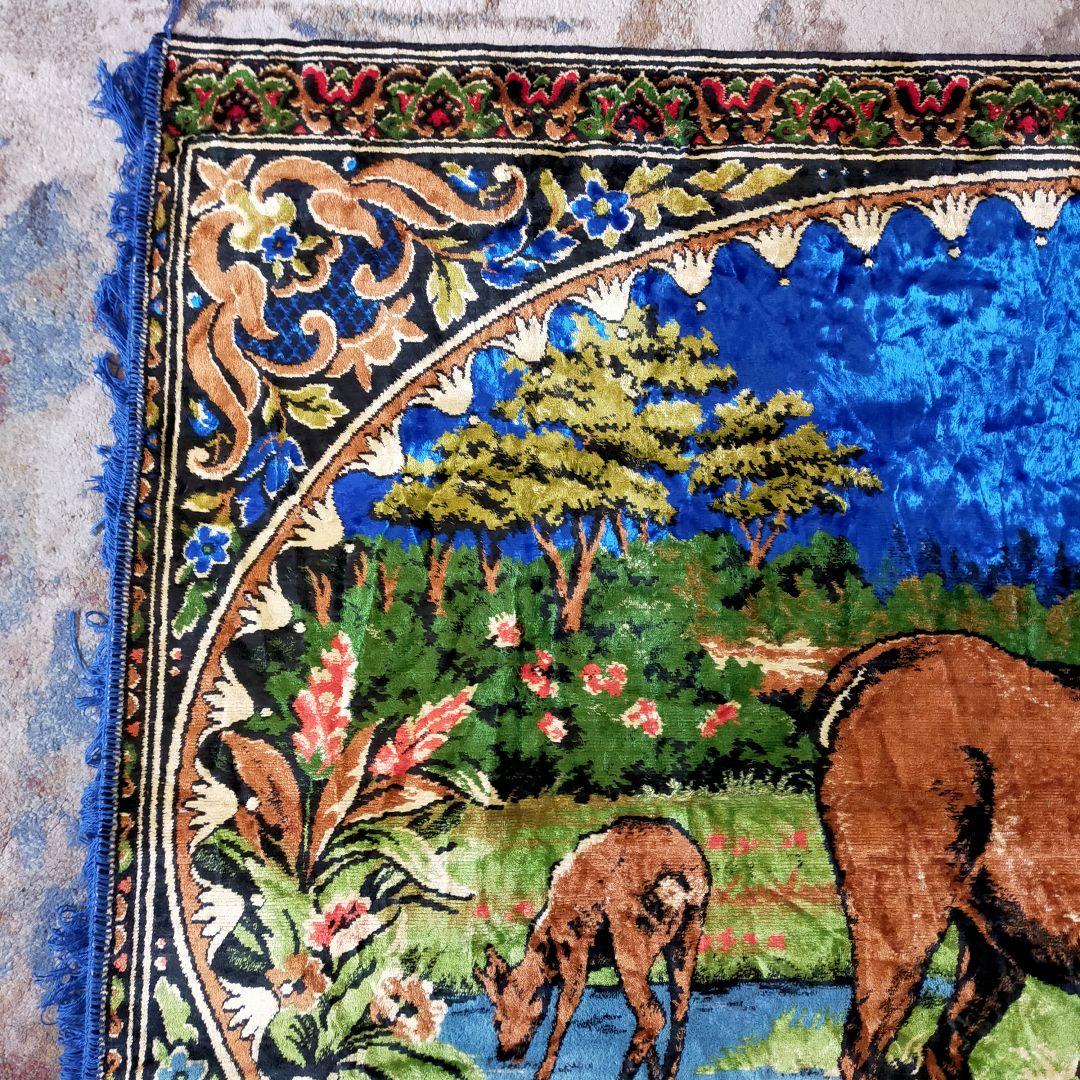 zzz　ヴィンテージラグ　マルチカバー　タペストリー　カーペット　アニマル