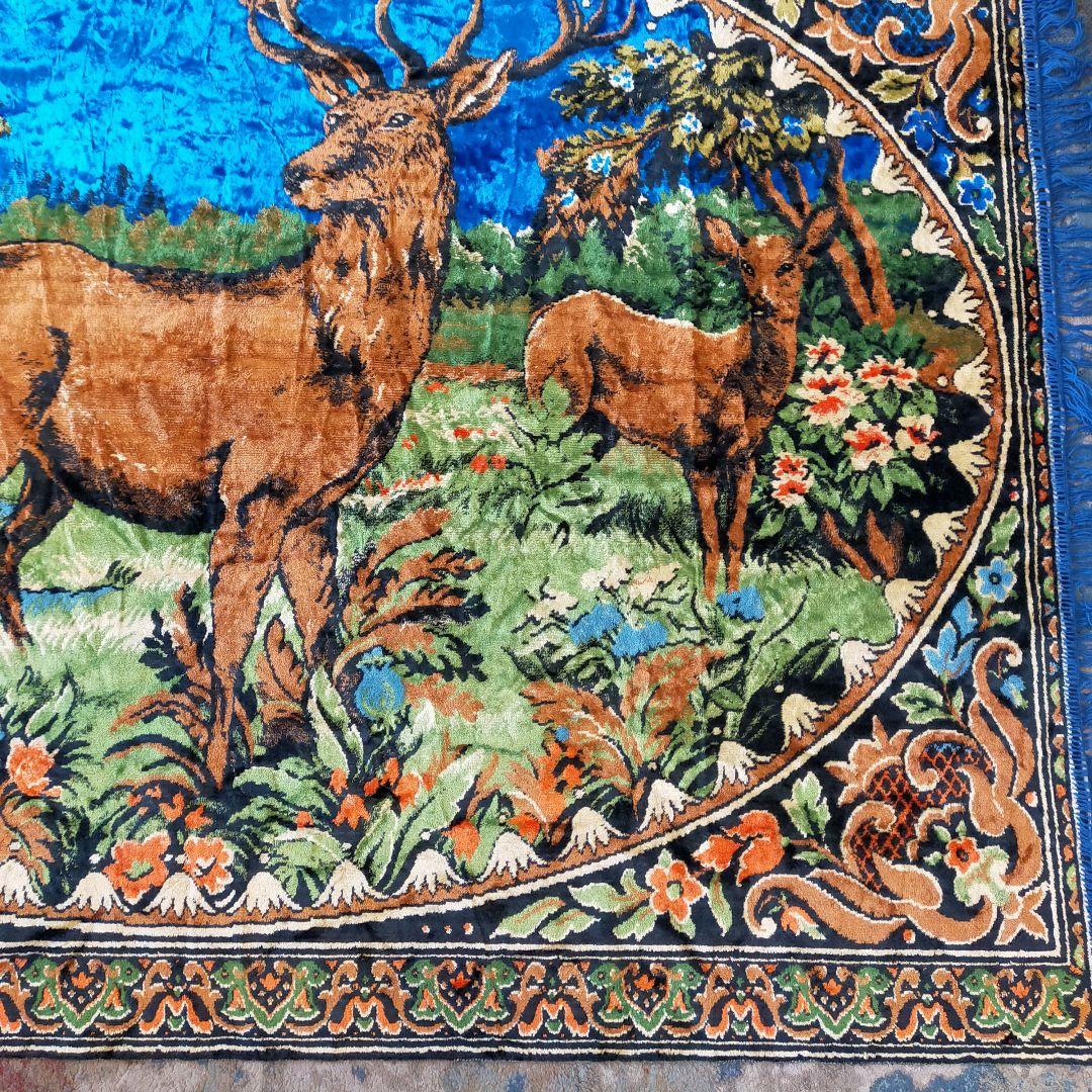 zzz　ヴィンテージラグ　マルチカバー　タペストリー　カーペット　アニマル