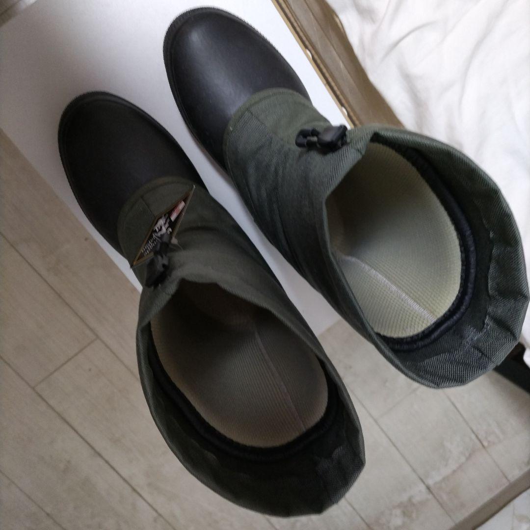 防水ショートブーツ 黒・緑