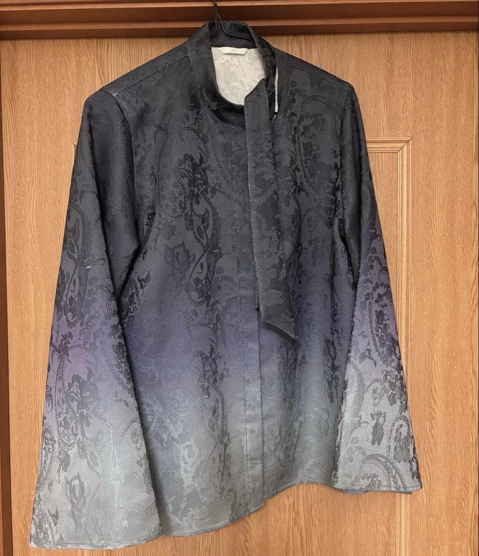 HARE グラデーションジャガードボウタイシャツ