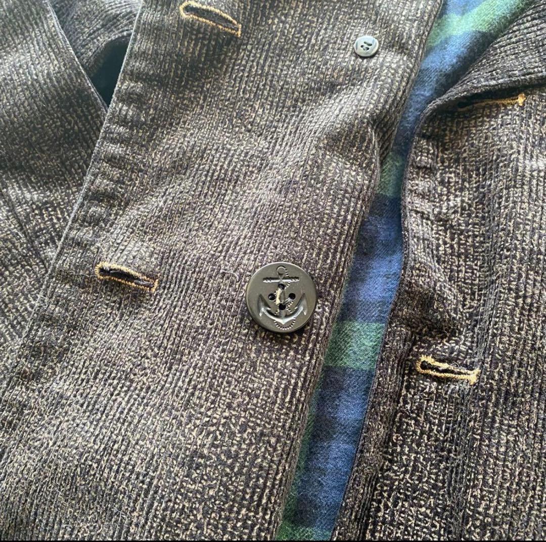 RRL ダブルアールエル コーデュロイ ピーコート ビィンテージ加工 USA製