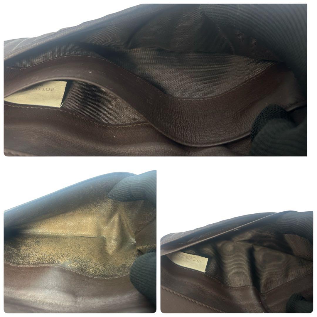 【美品】ボッテガヴェネタ イントレチャート 長財布 ブラウン レザー 本革