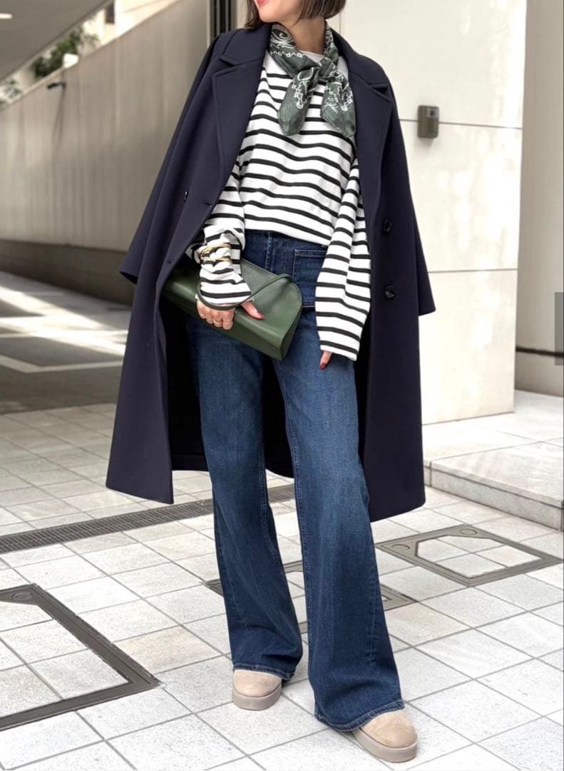 L'Appartement グッドグリーフ　スプリットネックボーダートップ