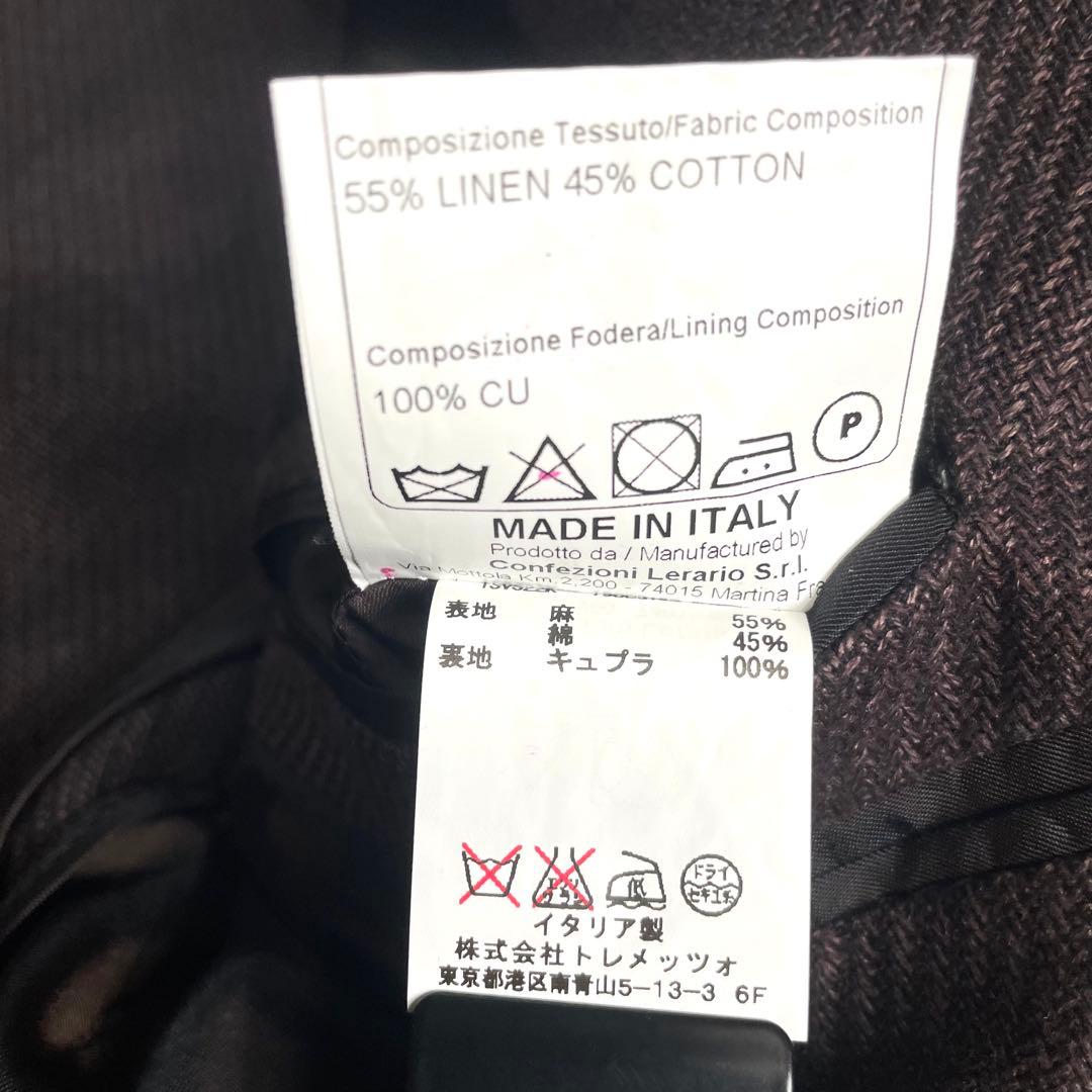 美品 タリアトーレ ブリッラ別注 テーラードジャケット メンズ リネン混