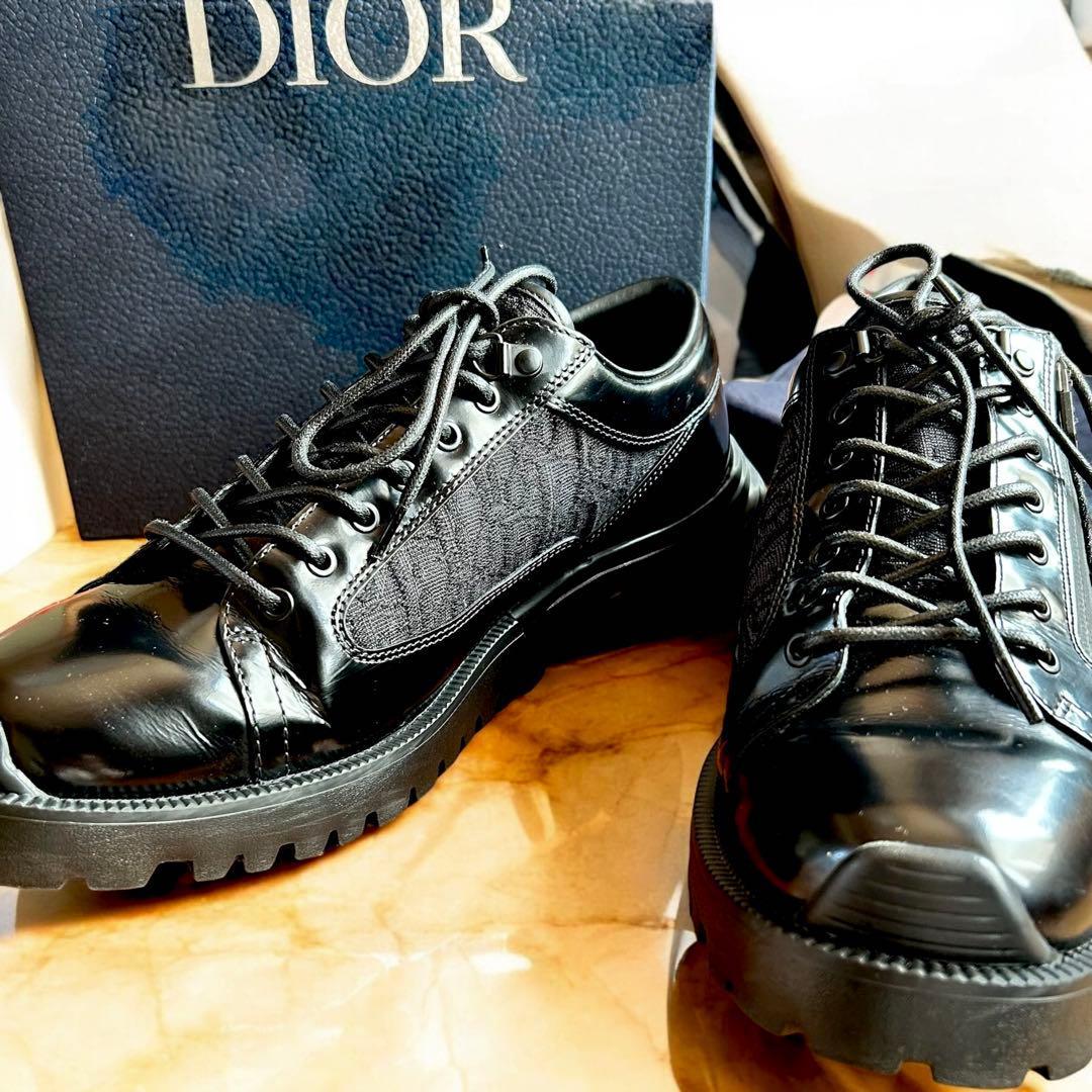 DIOR Combat ダービーシューズ ポリッシュド カーフスキン　サイズ43
