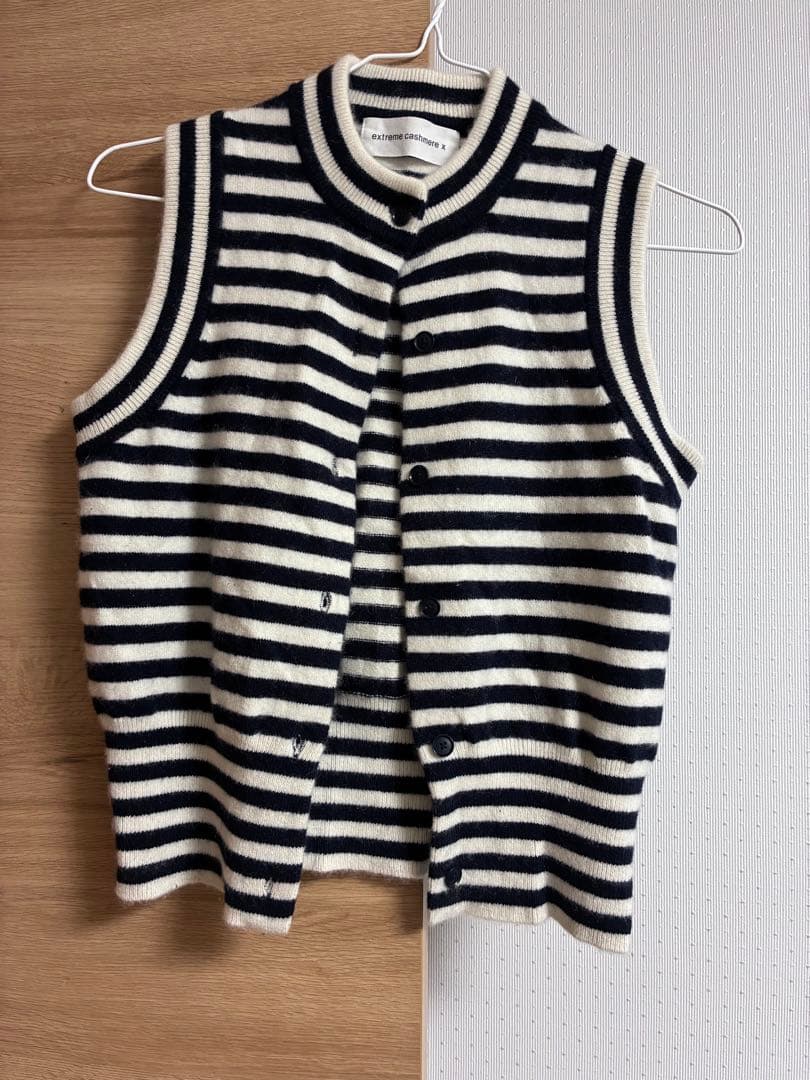 extreme cashmere エクストリームカシミア べスト ボーダー