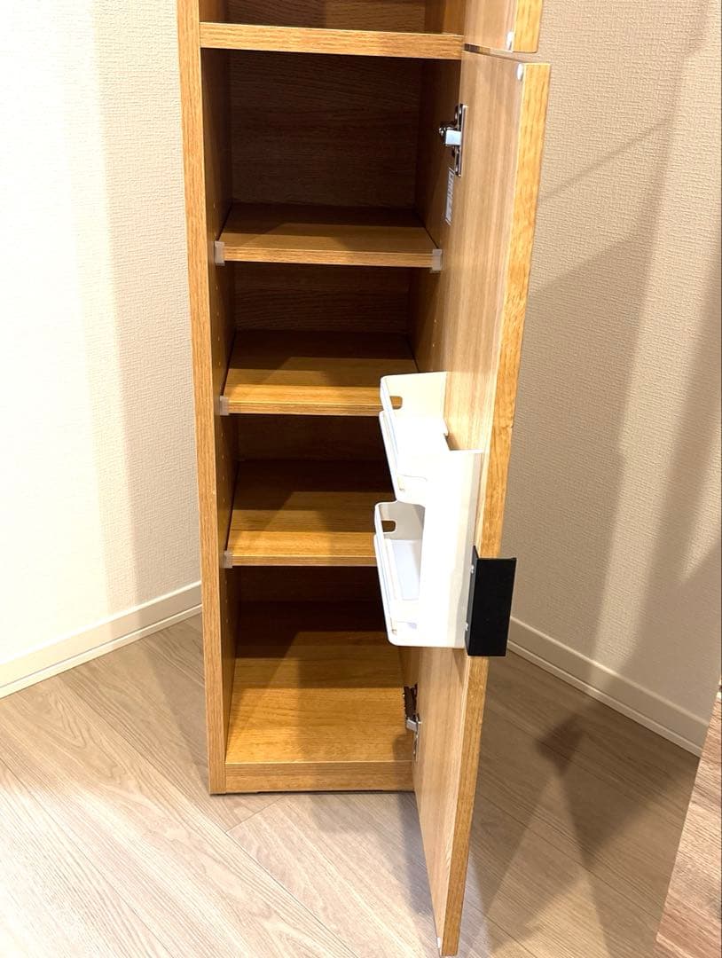 ニトリ　エトナ　スリムストッカー　ライトブラウン　美品　収納