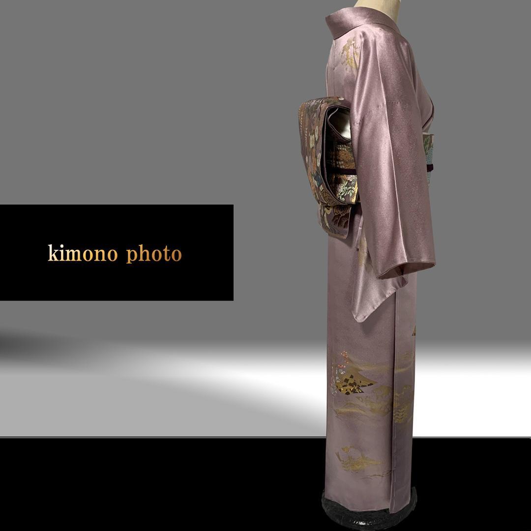 【新品、未使用】正絹【極上逸品】トールサイズ 金彩友禅 刺繍 訪問着フルセット
