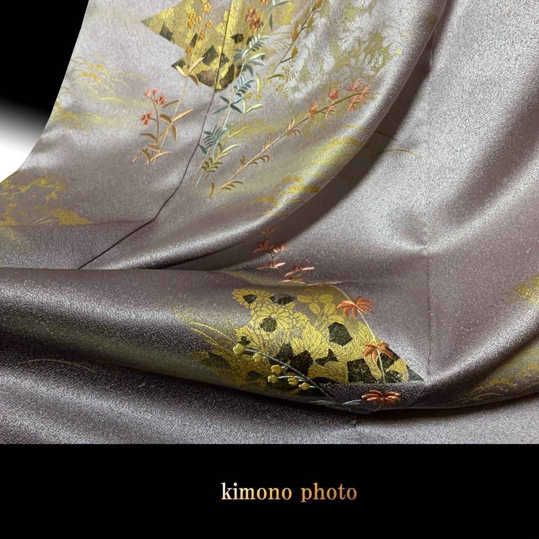 【新品、未使用】正絹【極上逸品】トールサイズ 金彩友禅 刺繍 訪問着フルセット